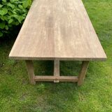Solid oak farm table