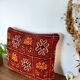 Moroccan ethnic red cushion