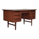 1960s, Danish teak wood desk, drawers.