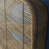 Emmanuelle style rattan bookcase
