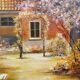 Peinture paysage huile sur toile signée