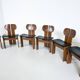 Ensemble de 6 chaises Africa par Afra & Tobia Scarpa pour Maxalto, 1970