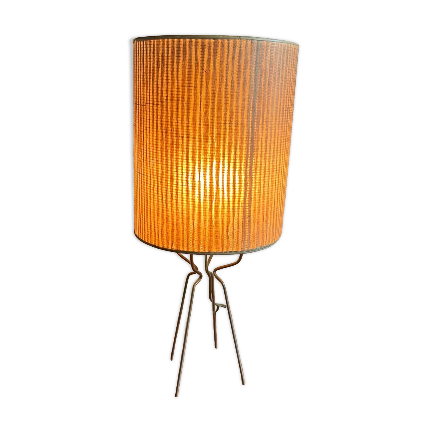 Lampe en rafia