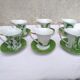 6 Tasse a café en porcelaine blanche a decor floral