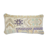 Handmade oushak rug pillow cover, lumbar ethnic decor 10'' x 20'' (25 x 50 cm)