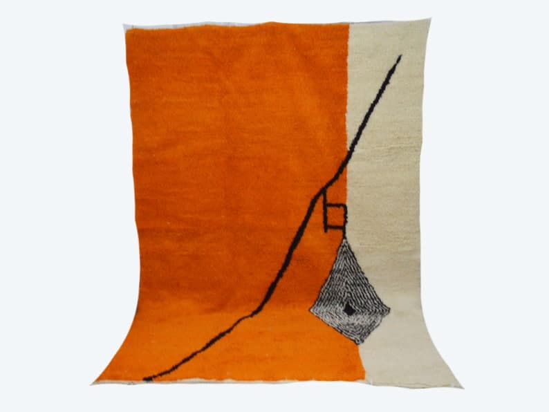 Handmade moroccan berber carpet 300 x 196 cm