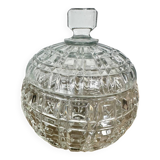 Former Portieux crystal sugar bowl
