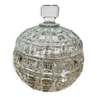 Former Portieux crystal sugar bowl