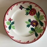 Product BHV Set of 7 plates Sarreguemines Colmar a fleurs 1960