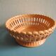 Old basket bowl earthenware vintage decorative earthenware basket