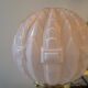Art Deco lamp pink foot in cut crystal