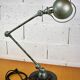 Green Jielde Industrial lamp on base