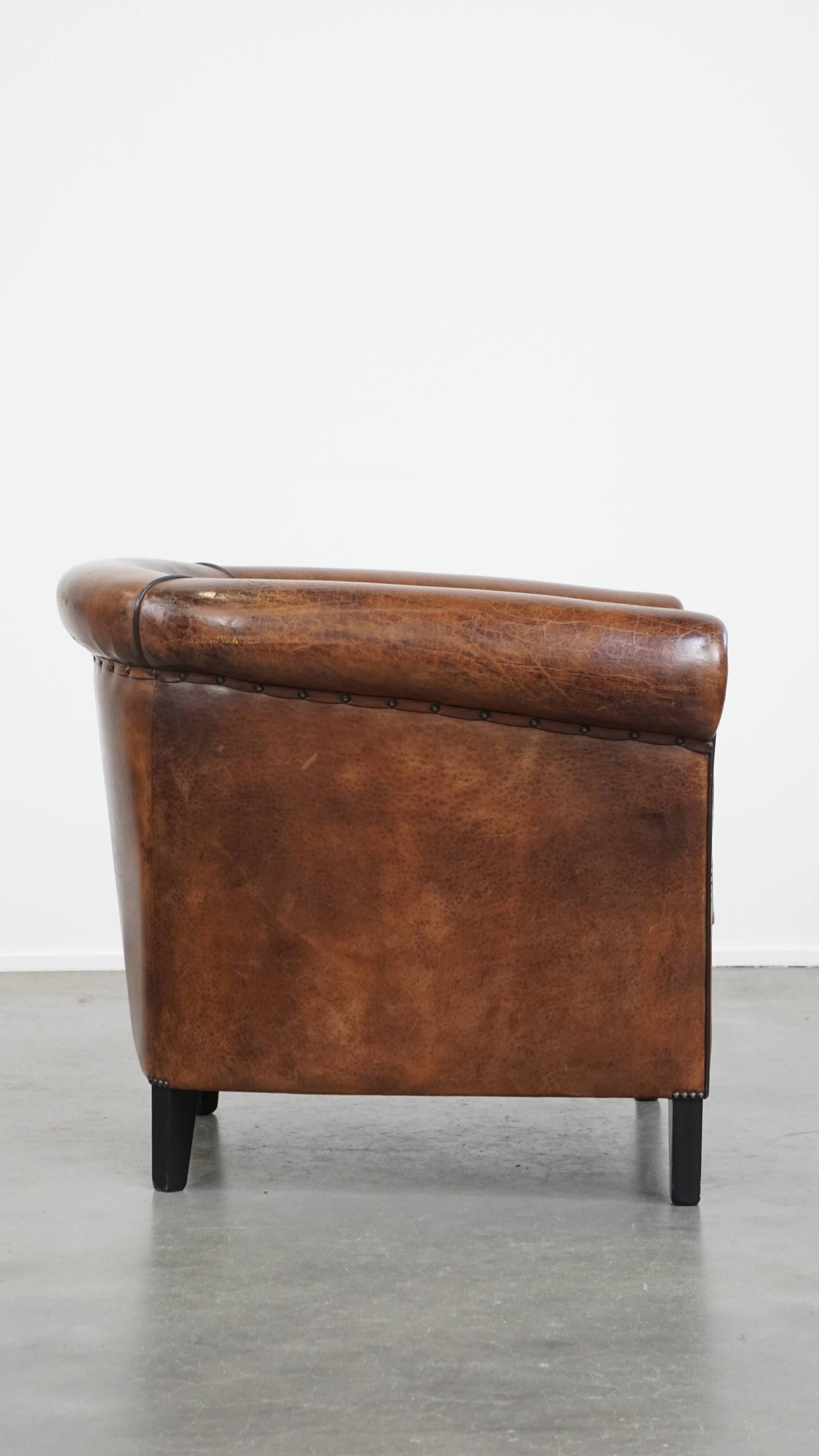 Sheepskin Leather Club Chair