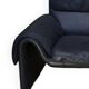 High-end black leather sofa, luxury De Sede sofa