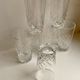 Set of 6 crystal shot glasses 50s