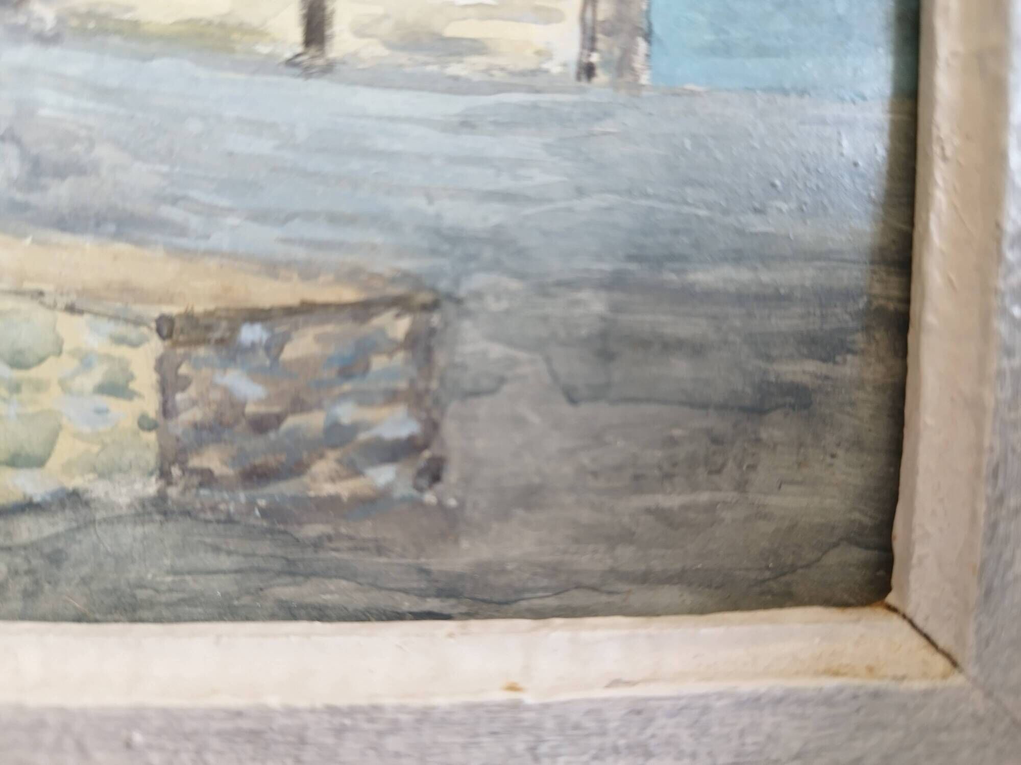 Landscape painting of the seaside in Brittany