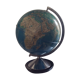 Vintage light world map of the 60s and 70s