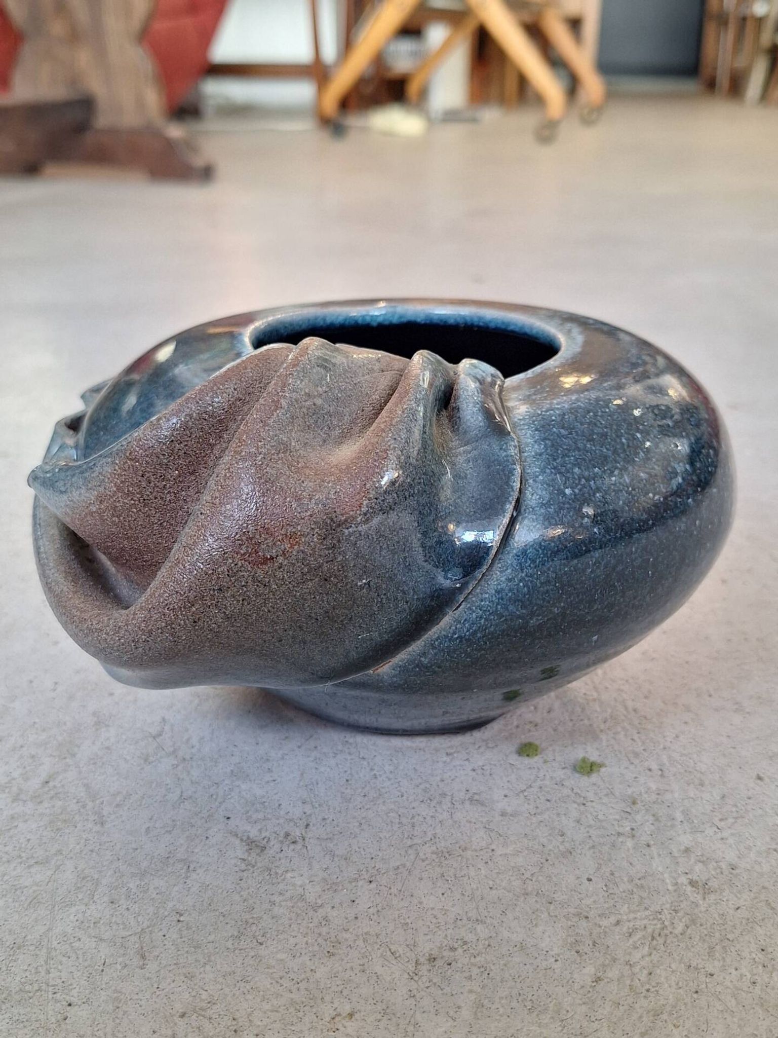 Vase en céramique émaillée par Nadia et Alain Pinel