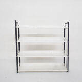 Black and white metal book shelves attrb. to Tomado, Holland, 1950's