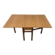 1960s Mid-Century vintage extendable drop leaf Formica dining table
