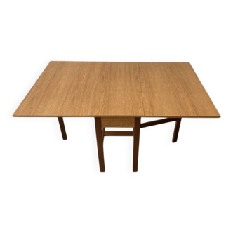 1960s Mid-Century vintage extendable drop leaf Formica dining table
