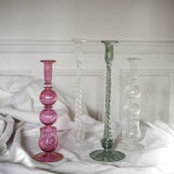 Handcrafted candle holder recycled glass, marly