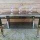 Table basse roulante pivotante