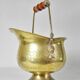Vintage Ornate Brass Coal Bucket