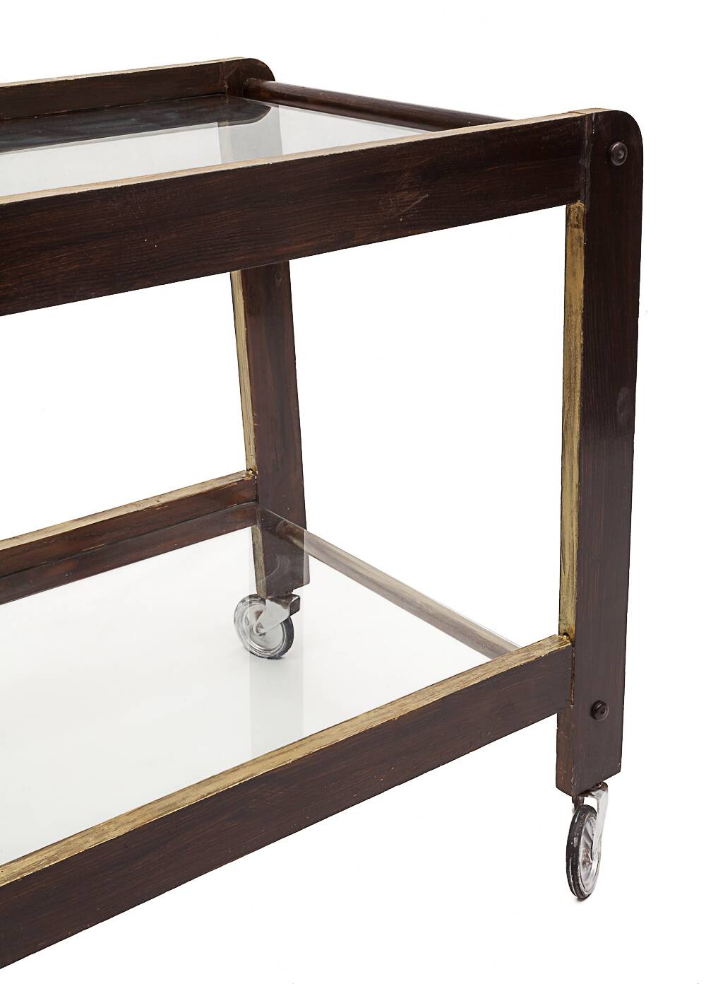 Vintage trolley on wheels