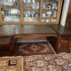 Immense oak solid wood staff desk in English style 248 x 114 cm