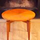 Maison Gouffé Gueridon Table in Sycamore and Bronze, France, circa 1950