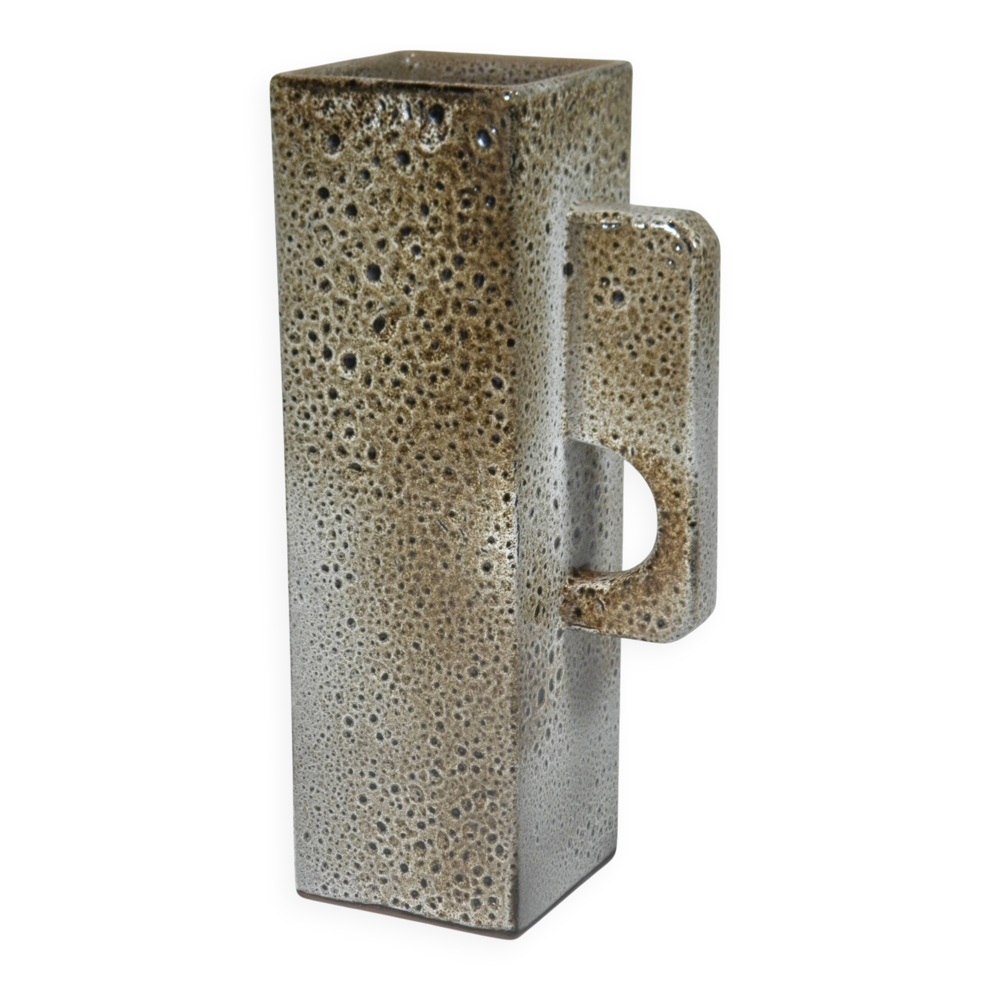 DESIGNER VASE in ENAMELED CERAMIC