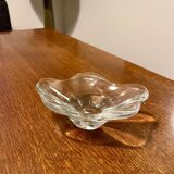 Crystal trinket tray signed Daum France