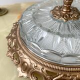 Antique glass globe table lamp
