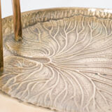 Vintage brass heron bird umbrella stand