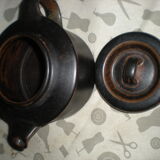 Arabia finland ruska collection signed teapot