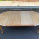 Renovated Louis XV extendable round dining table 205cm