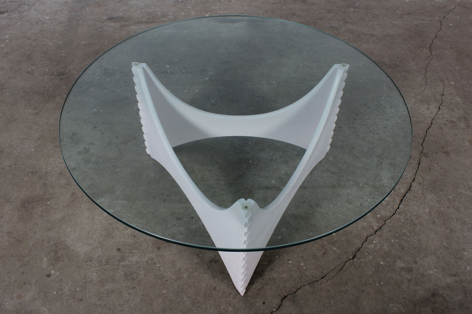 Table basse Vintage Space Age Design des années 70