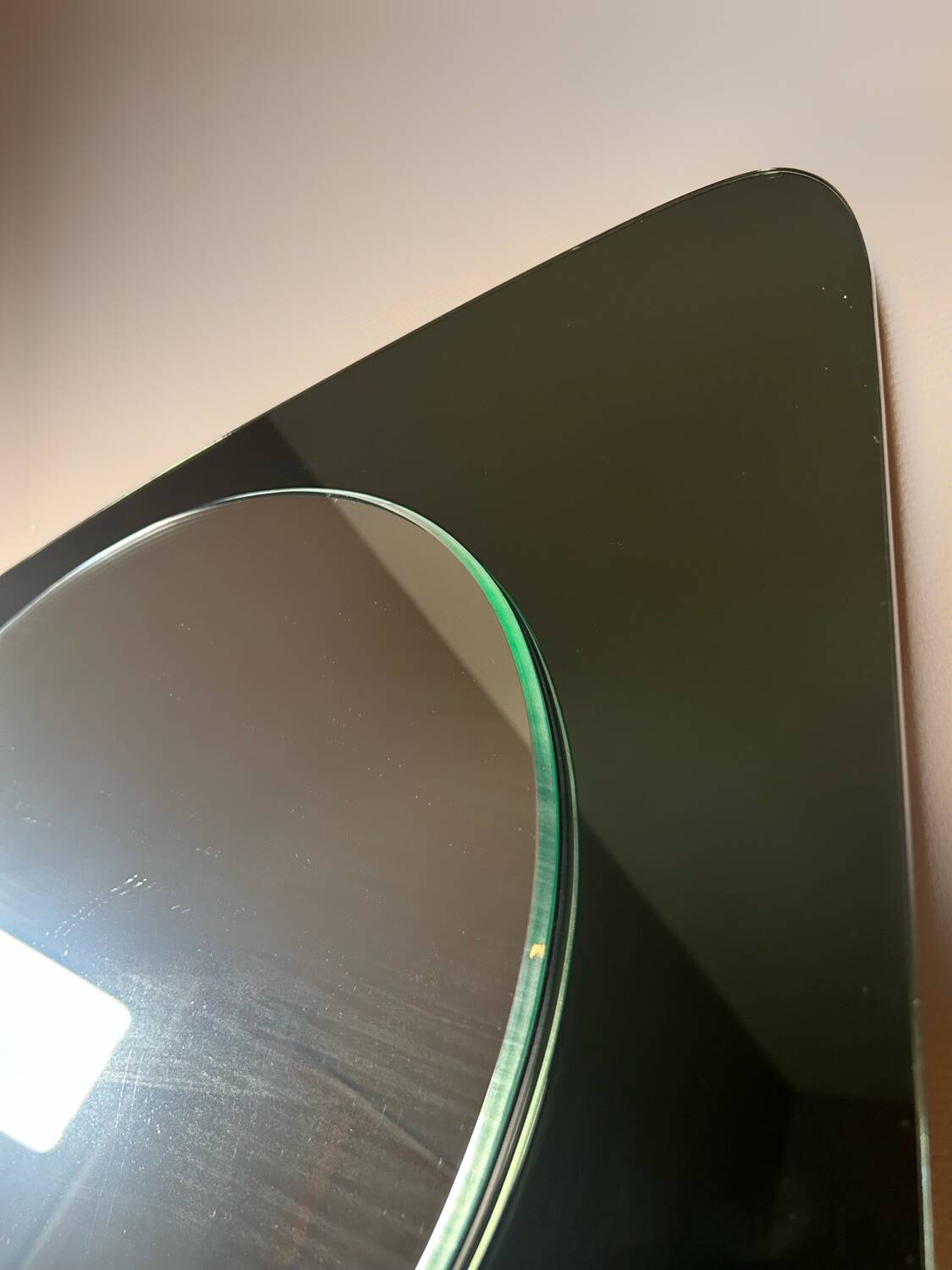 Italian design smoked mirror Veca 70s