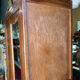 Antique Parisian wardrobe with mirror, hanging space and drawers.