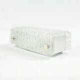 Mid-Century Murano Ice Glass Wall Light from Kaiser Leuchten, Germany, 1960