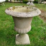 Paire de pots Médicis anciens en pierre