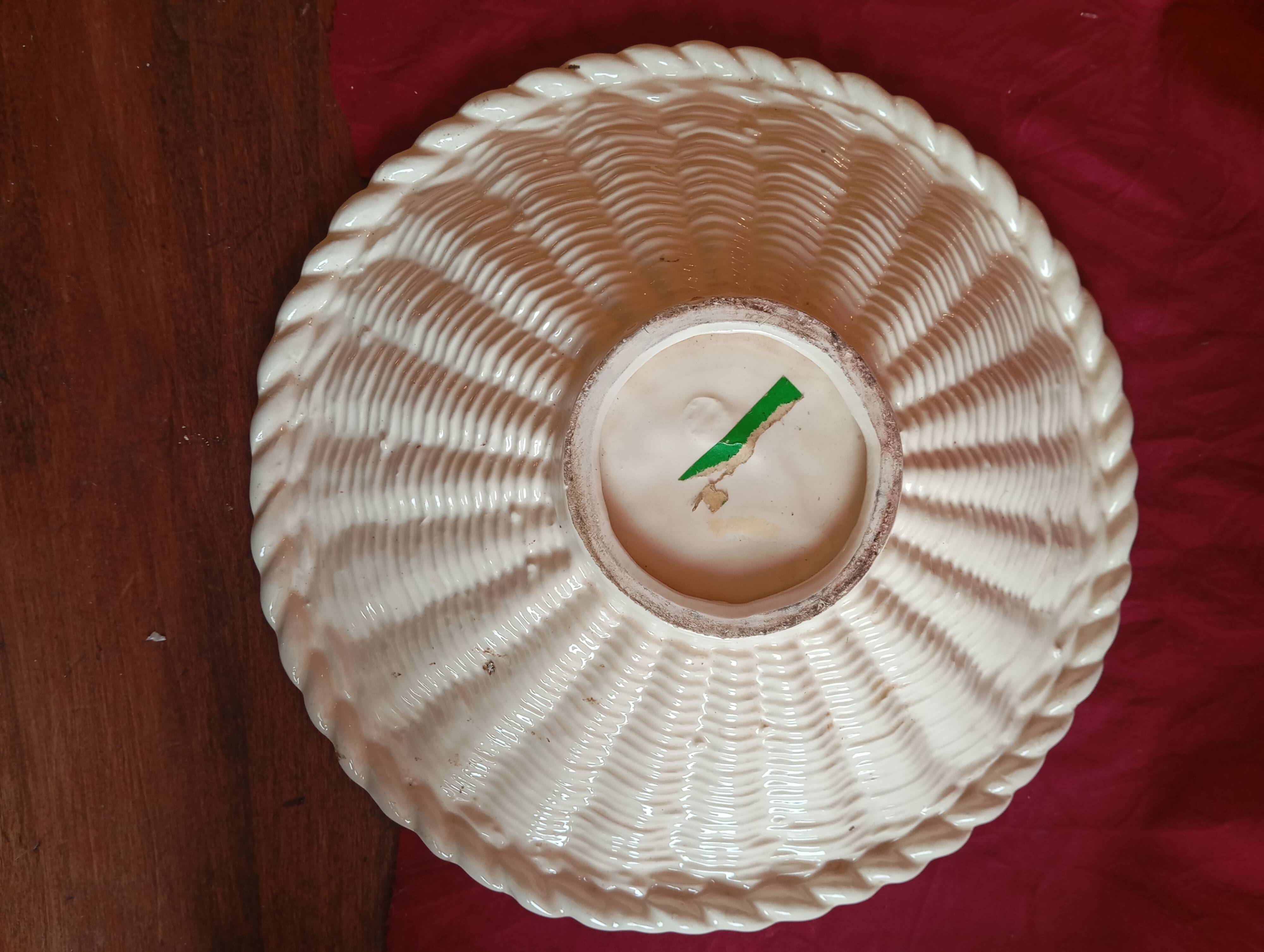 WOVEN CERAMIC FRUIT BOWL VALLAURIS