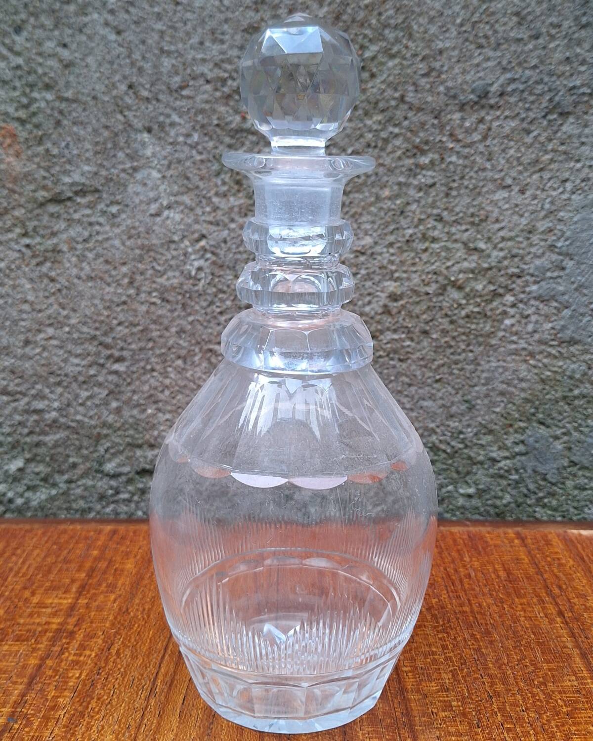 19th-century crystal carafe