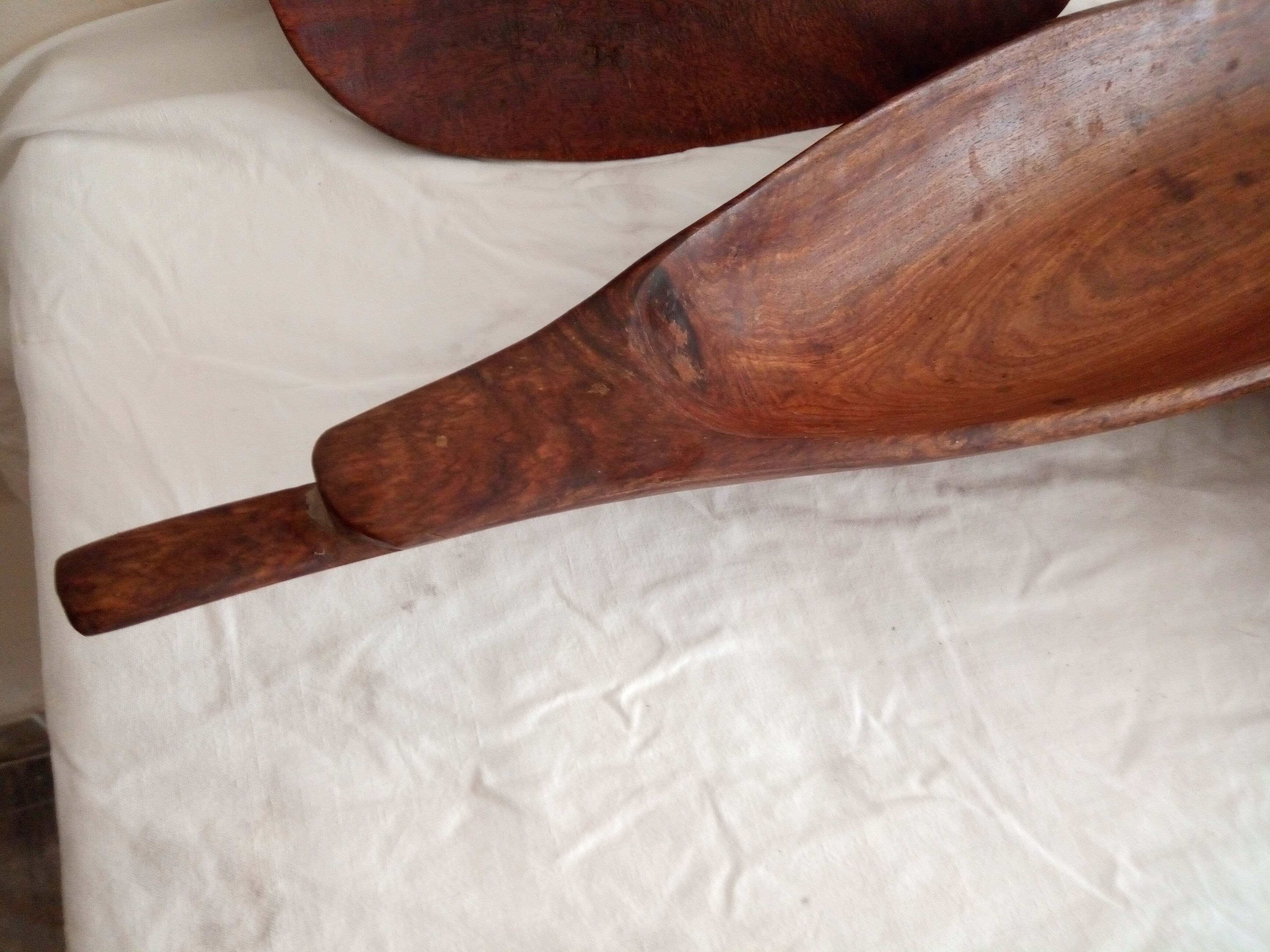 Lot of 3 African wooden dishes