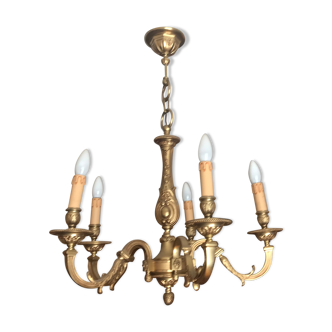 Brass chandelier 5 branches