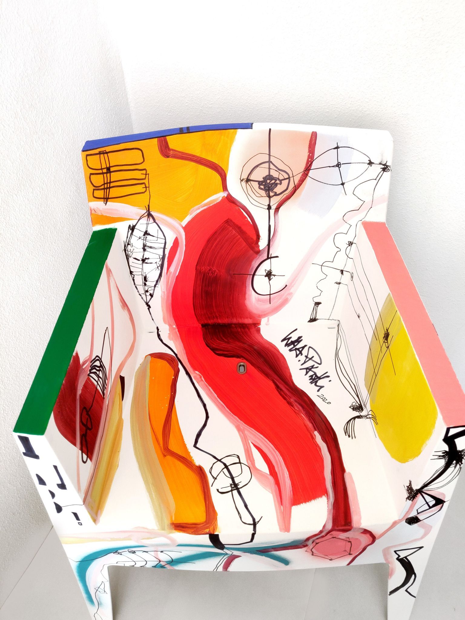 Fauteuil Toy de Philippe Starck painted by WHA.Pantki