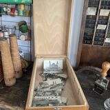 Set of 2 wooden plug boxes