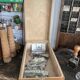 Set of 2 wooden plug boxes