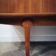 Scandinavian teak row 50s-60s, French manufacture signed Eros